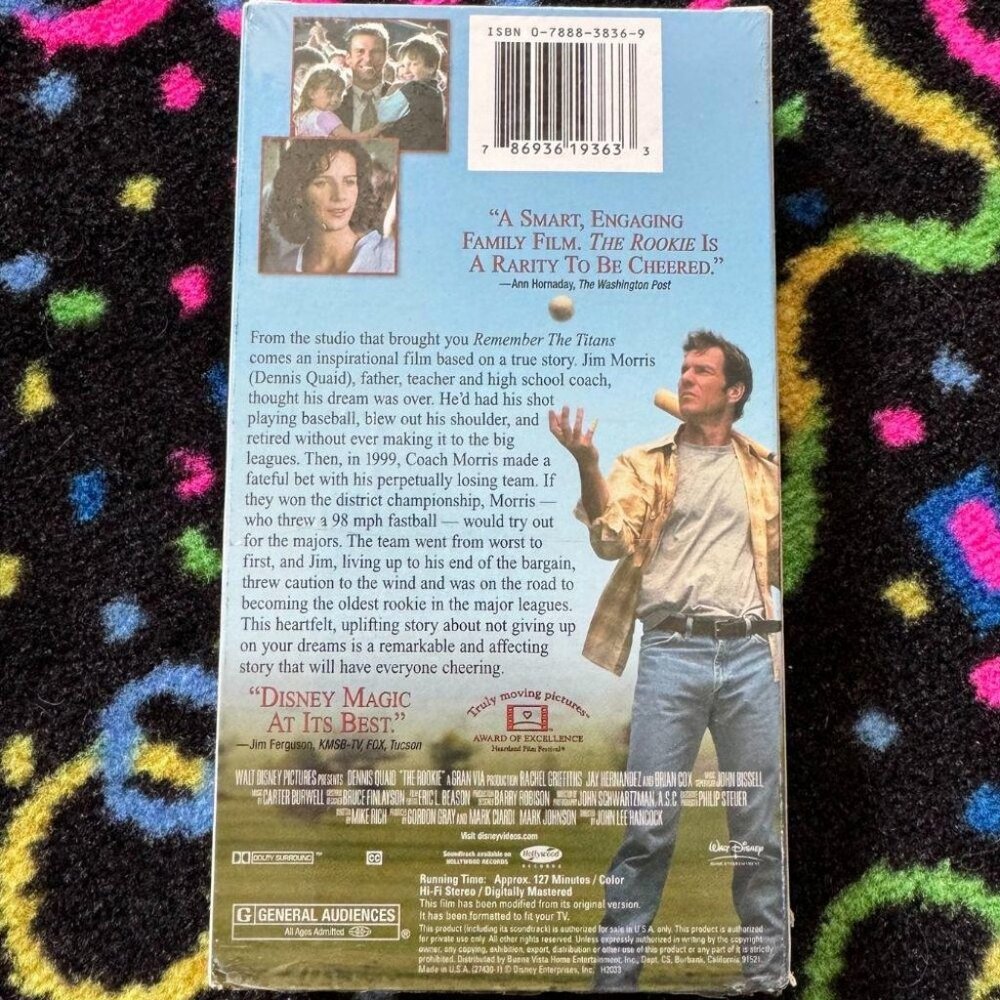 THE ROOKIE VHS - Picture 2 of 3